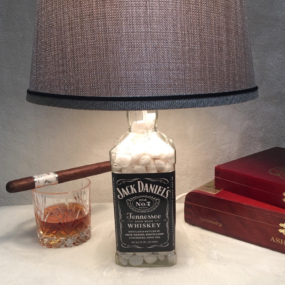 Custom Jack Daniel’s custom Whiskey Bottle Lamp